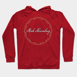 Bah Humbug Christmas Holidays Candy Canes Wreath Hoodie